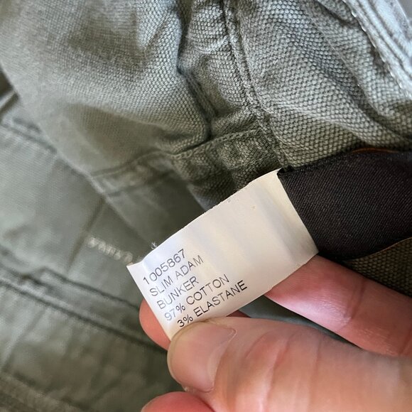 Nudie Adam Slim Fit Stretch Chino Pants - Men's Size 38*36(Fit 38*31) - Green - Picture 6 of 14